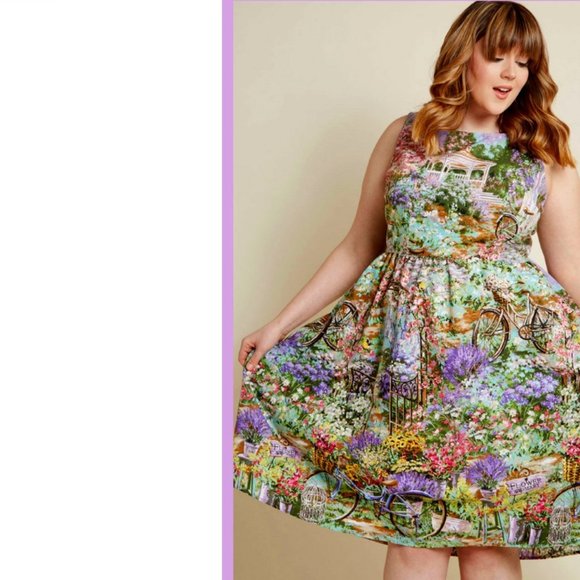Modcloth Dresses & Skirts - Retrolicious Garden Gazebo Dress
